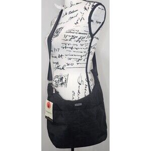 Baggallini Women's Black Nylon Hobo Crossbody Bag with RFID Wristlet Travel NWT